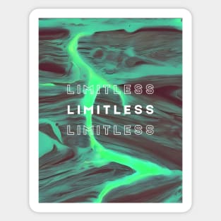 limitless neon background sticker Sticker